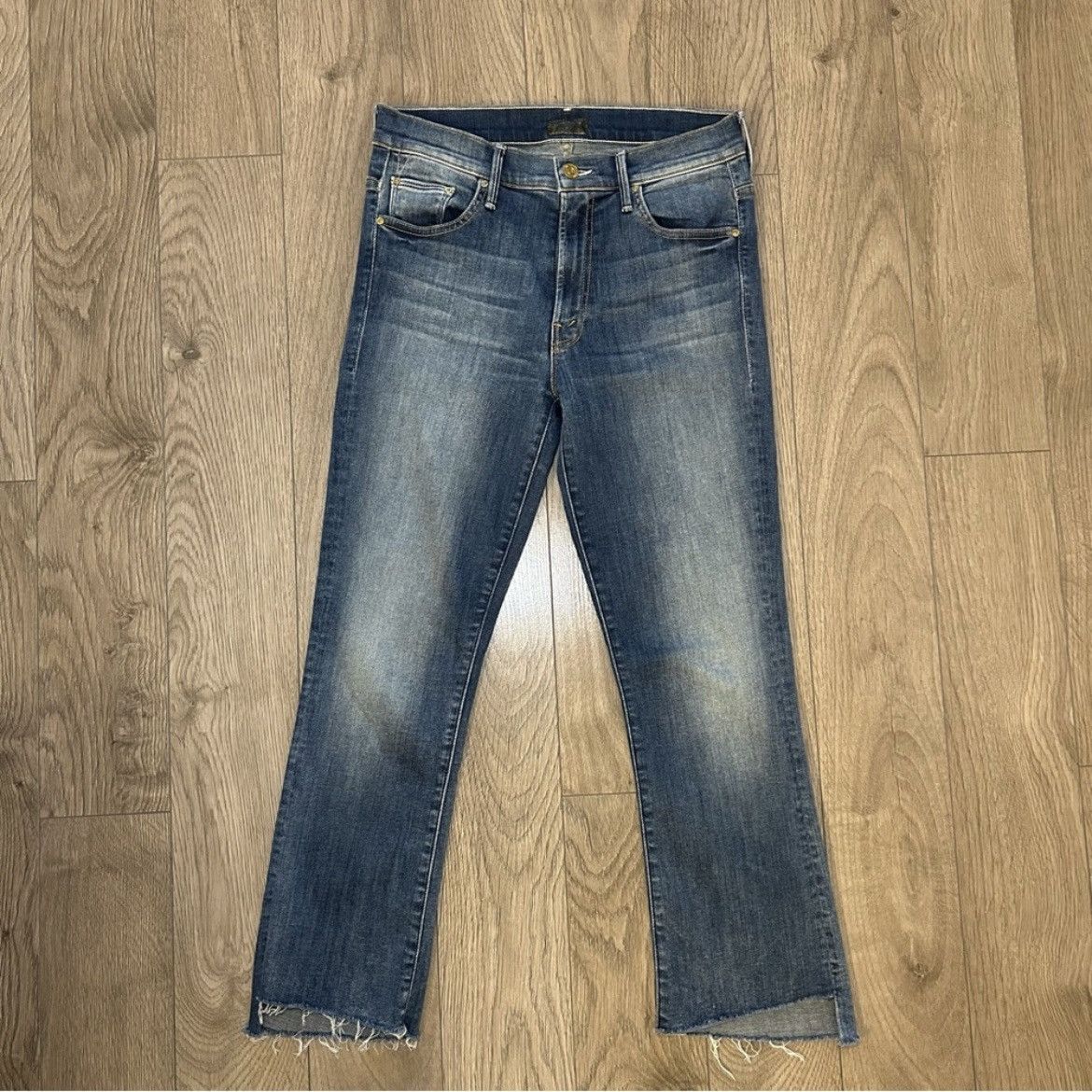 MOTHER MOTHER Insider Crop Step Fray in Not Rough Enough Size 27 Size 27" / US 4 / IT 40 - 1 Thumbnail