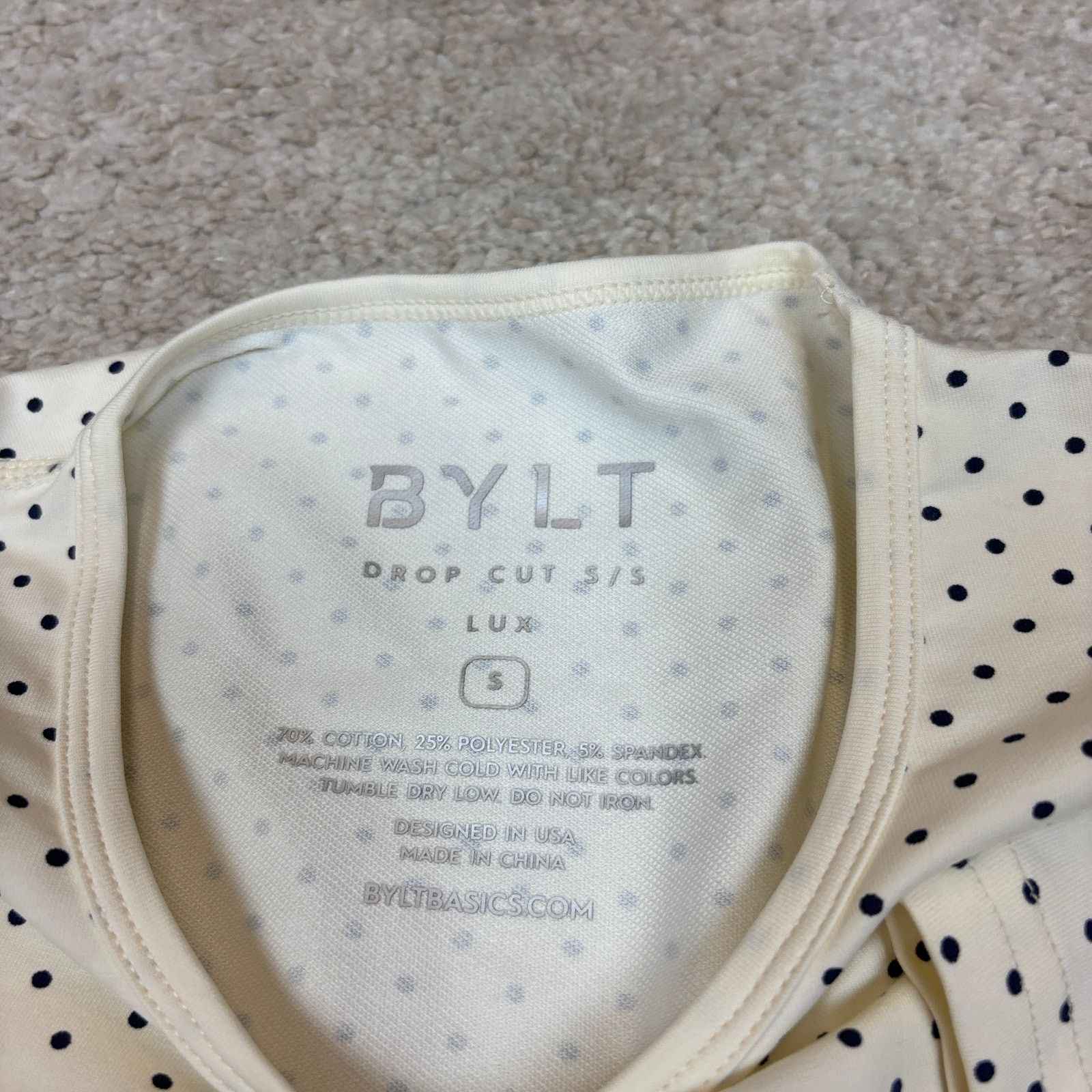 Other NWT Bylt Drop Cut Lux Polka Dot Short Sleeve Shirt Men's S Size US S / EU 44-46 / 1 - 6 Thumbnail