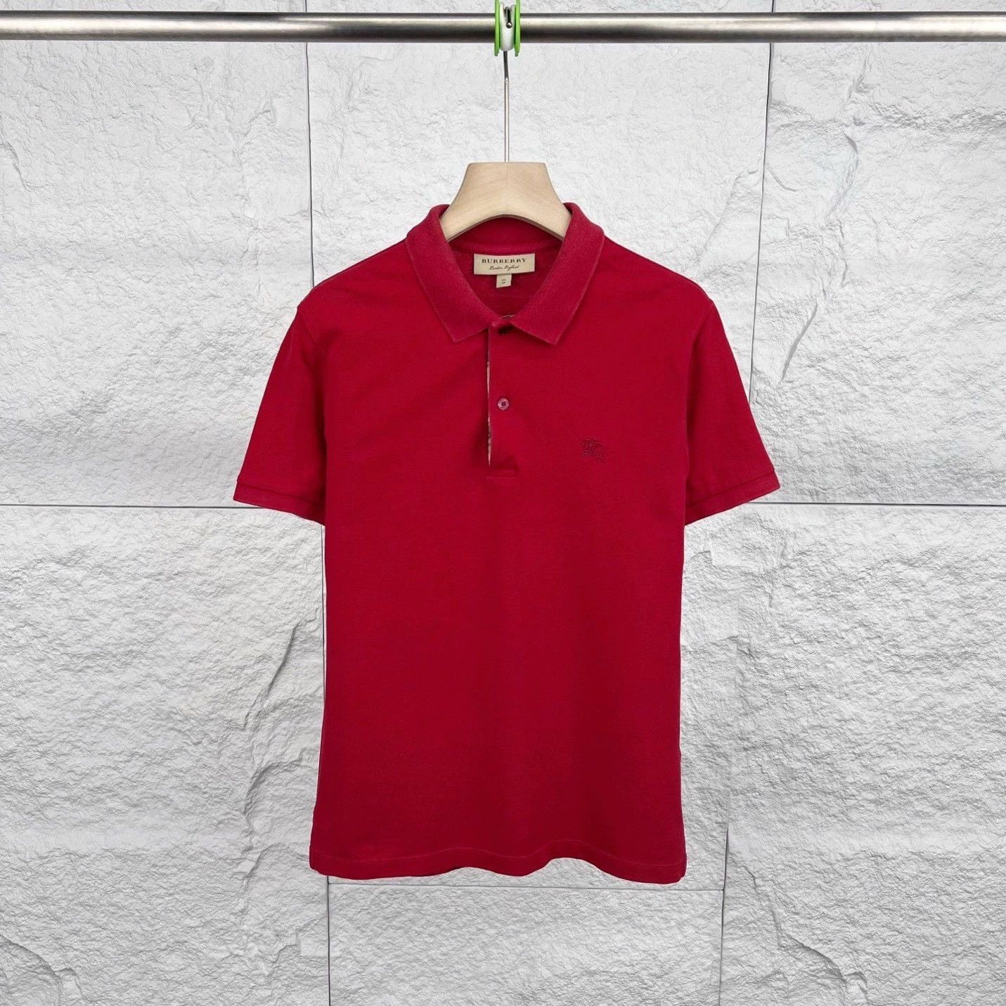 Burberry Burberry Red Equestrian Embroidered Polo Size US XS / EU 42 / 0 - 1 Thumbnail