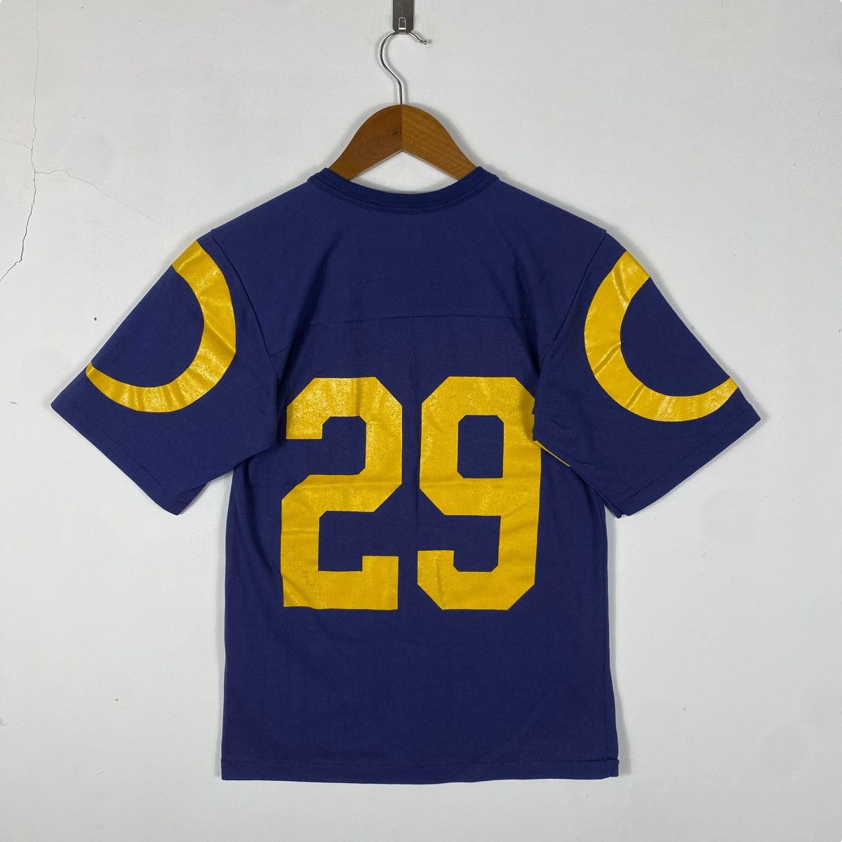 NFL × Vintage Vintage 80's Rawlings NFL RAMS 29 Jersey Tee Shirt Size US S / EU 44-46 / 1 - 4 Thumbnail