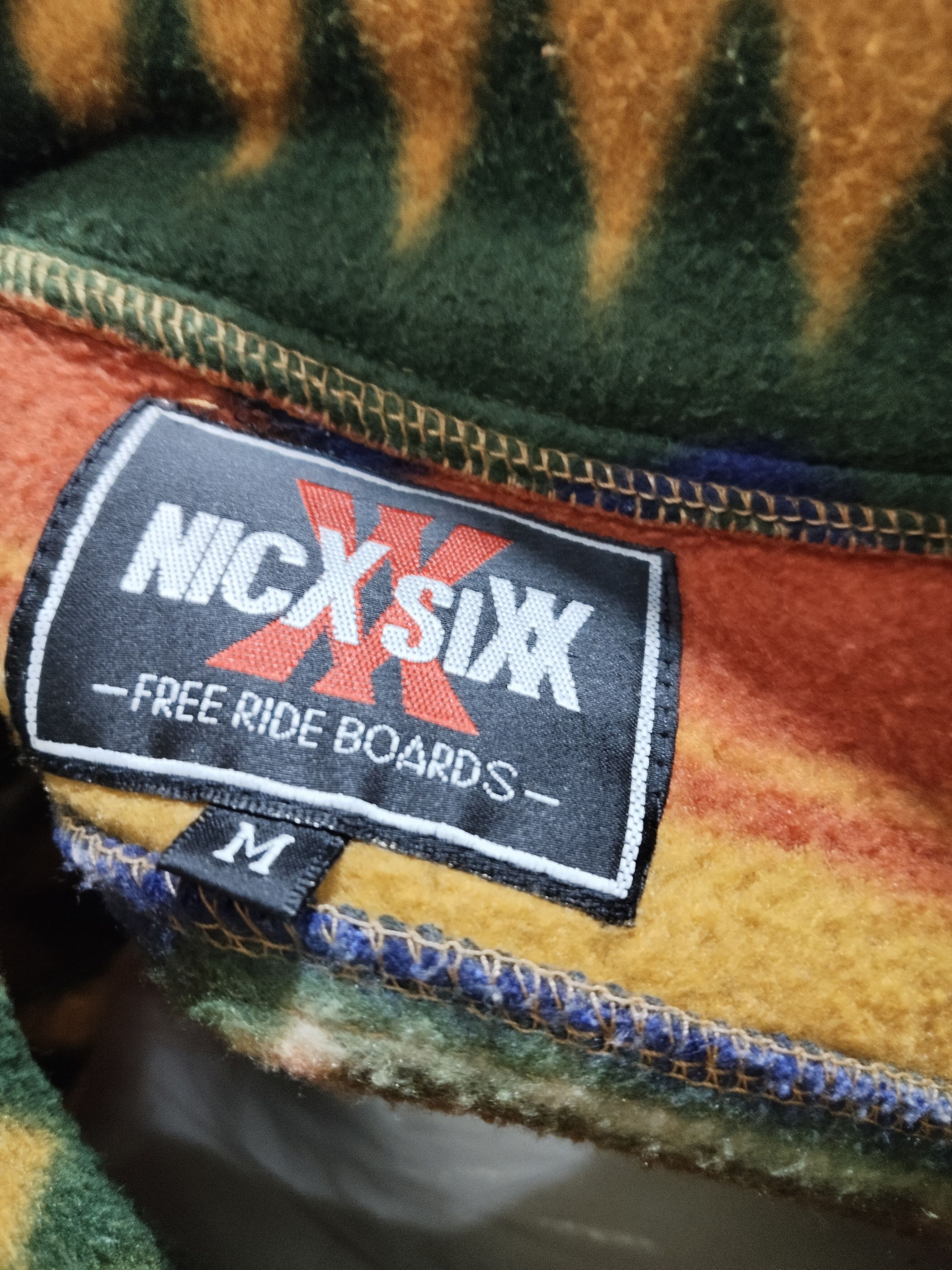 Japanese Brand Vintage Nic X SiXX Free Ride Board Navajo Fleece Jacket Size US M / EU 48-50 / 2 - 5 Thumbnail