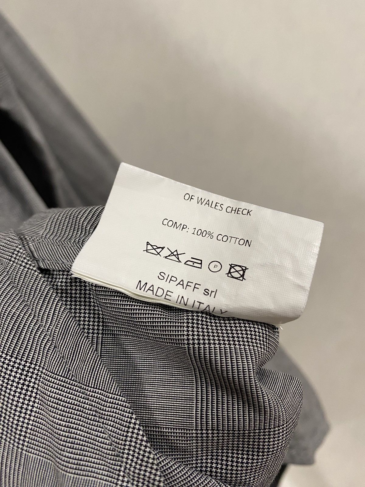 Studio Nicholson Studio Nicholson Of Wales Check Cotton Shirt AW18 Sampling Size US M / EU 48-50 / 2 - 5 Thumbnail