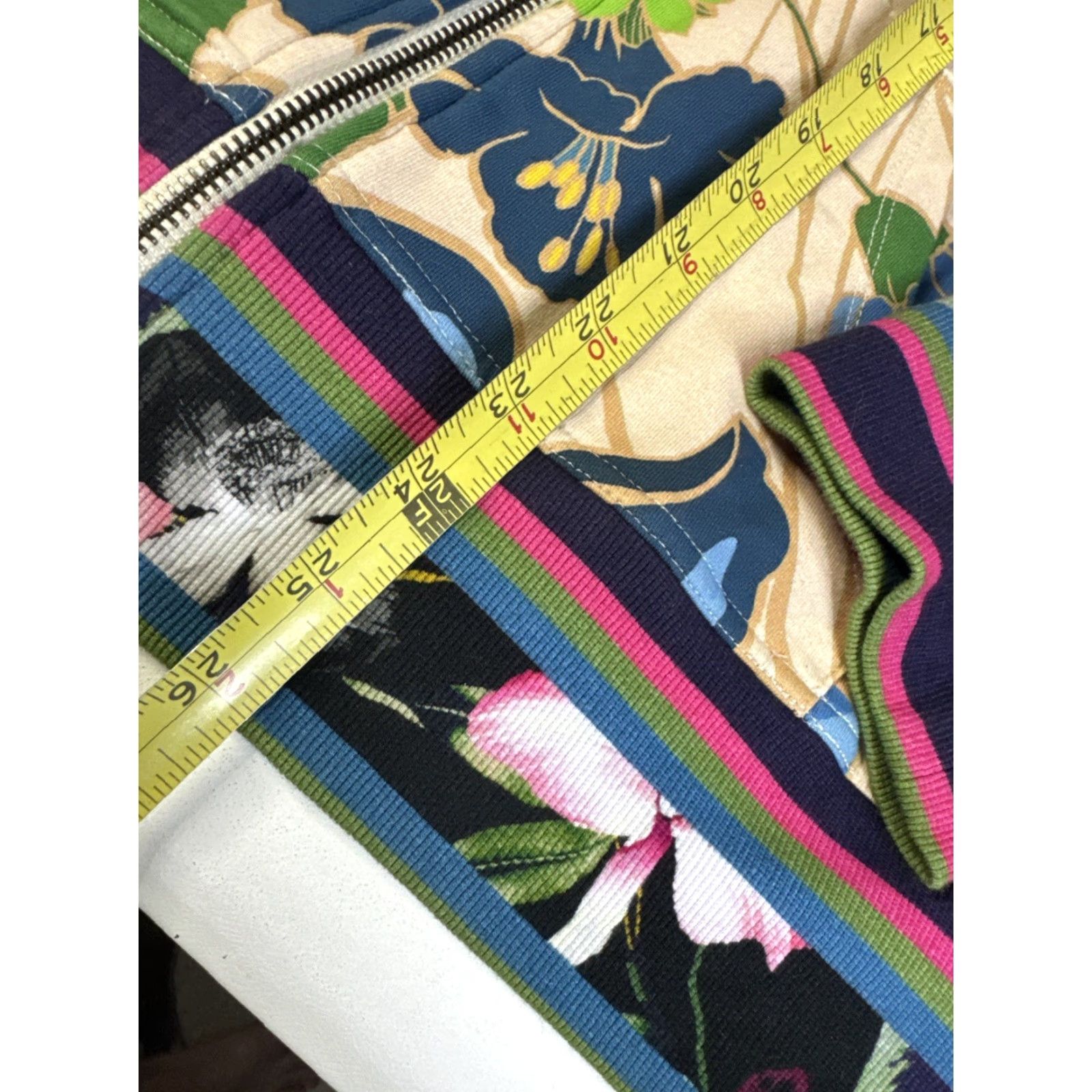 Johnny Was JENN MODERN ZIP UP HOODIE Sweatshirt Women XL Floral Multicolor Full Zip Hoodie Women XL Floral Size XL / US 12-14 / IT 48-50 - 5 Thumbnail