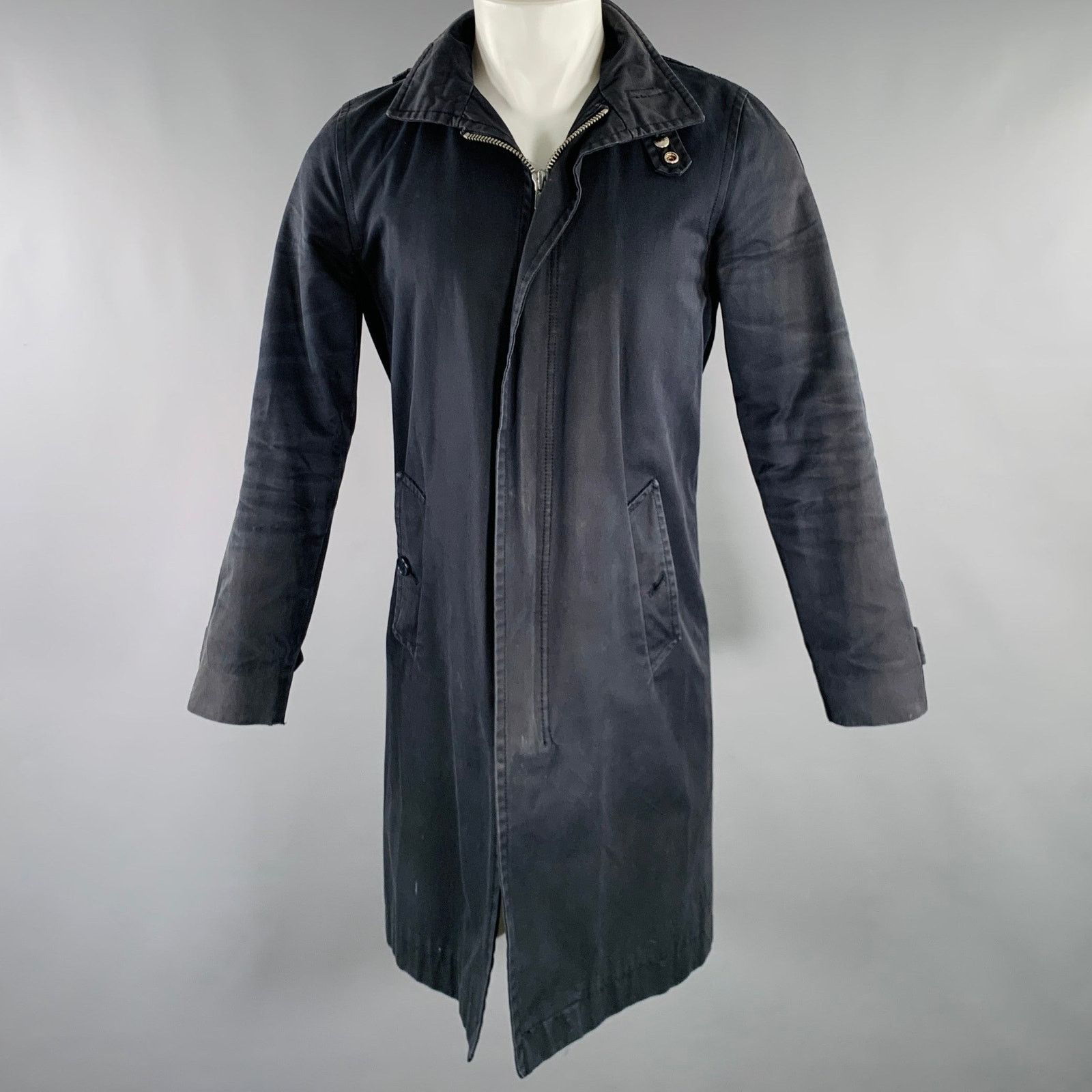 Marc by Marc Jacobs MARC by MARC JACOBS Size S Black Cotton Zip Up Coat Size US S / EU 44-46 / 1 - 1 Thumbnail