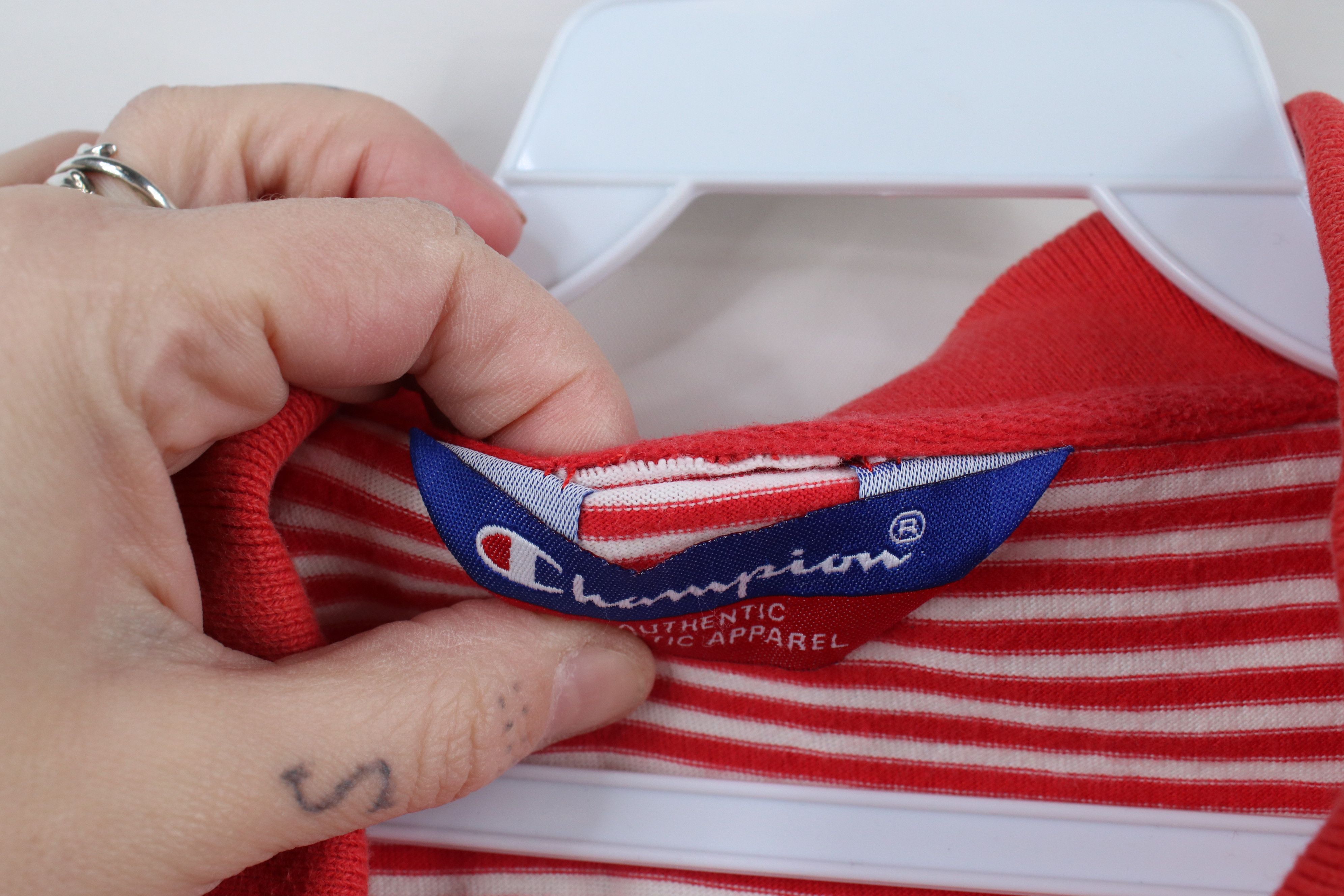 Champion × Vintage Vintage 90s Champion Ohio State University Polo Shirt Red Size US XL / EU 56 / 4 - 9 Thumbnail