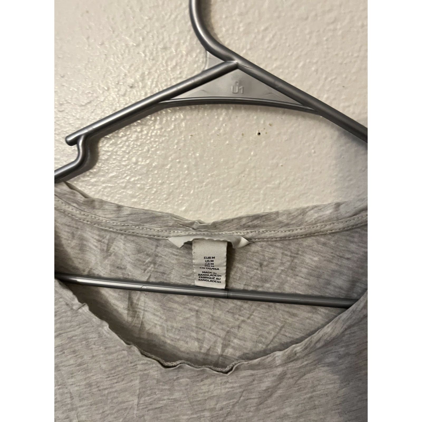 H&M H&M Gray Cap Sleeve Basic T-Shirt Women Medium Cotton Jersey Pullover Casual Colorful Size M / US 6-8 / IT 42-44 - 3 Thumbnail