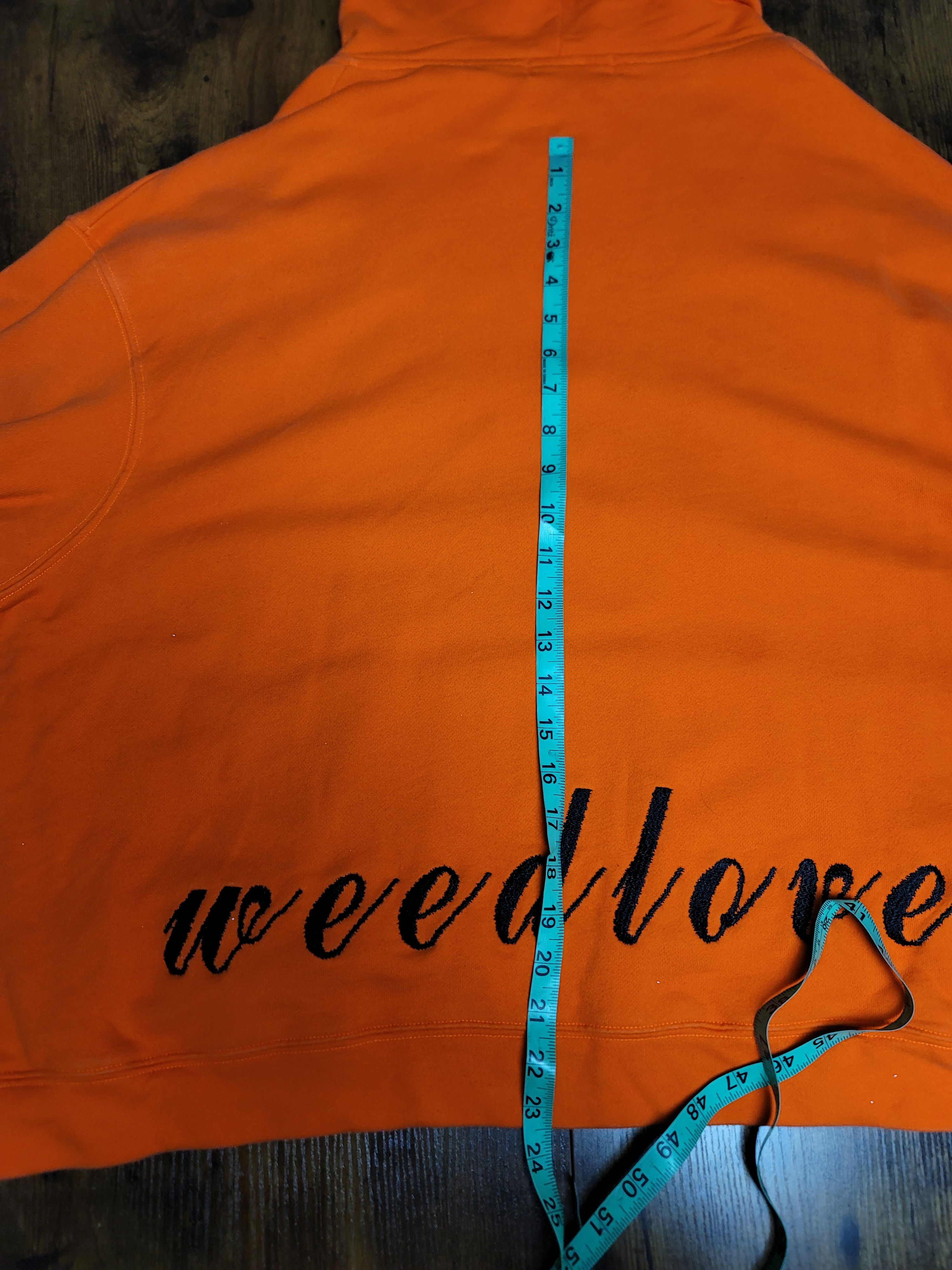 Designer Orange Weedlover Hoodie - Size L Size US L / EU 52-54 / 3 - 3 Thumbnail