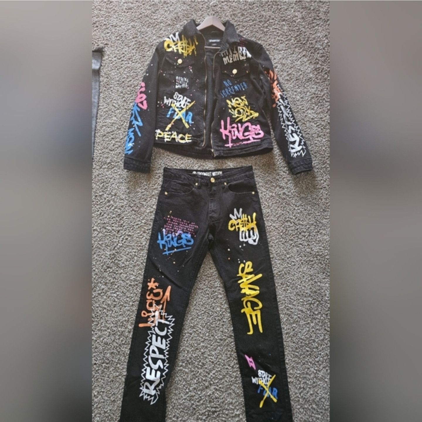 Other Argonaut Nation Grafitti Denim Set Size US S / EU 44-46 / 1 - 1 Thumbnail