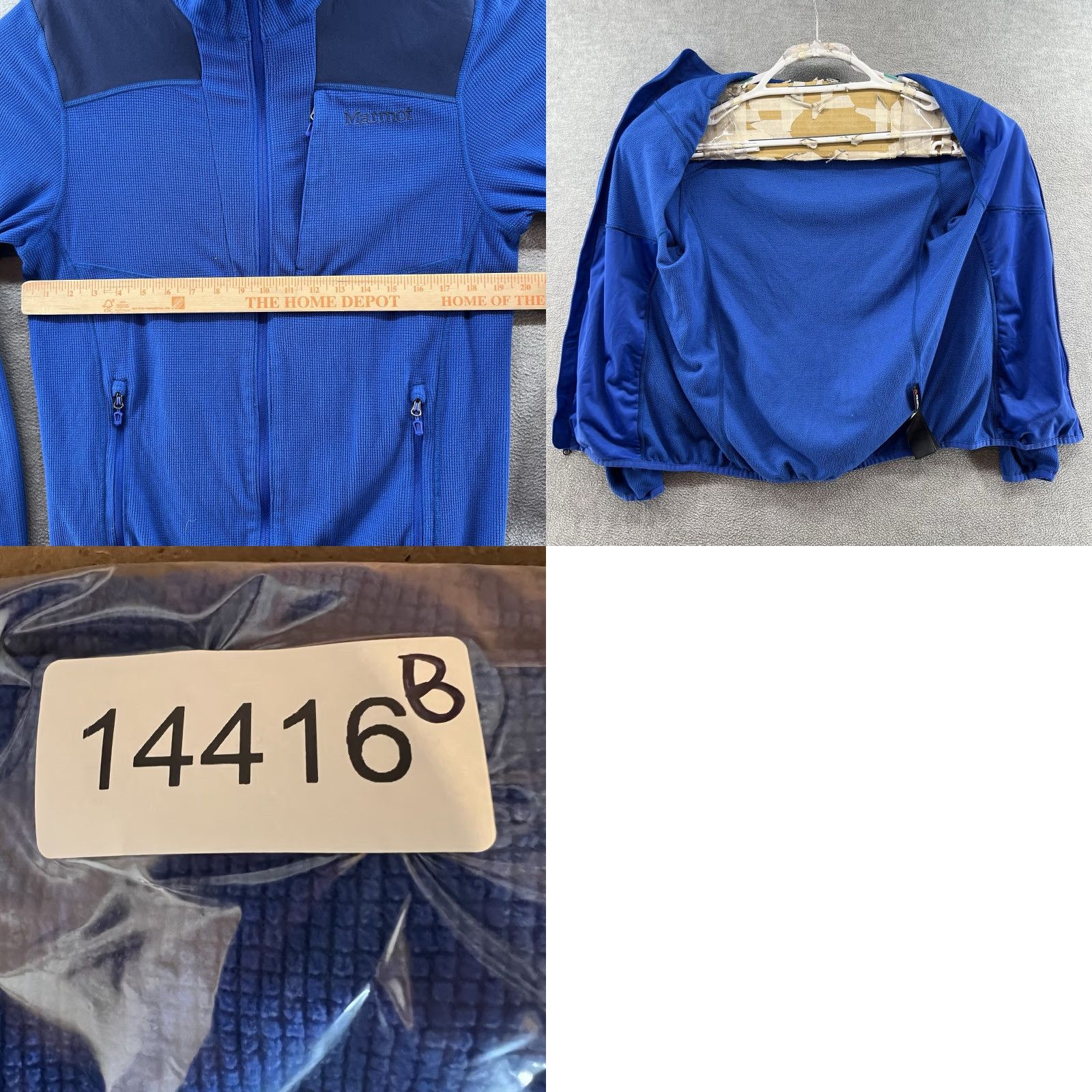 Marmot Marmot Jacket Full Zip Athletic Style Polartec Blue Men's M Regular Polyester Jacket Size US M / EU 48-50 / 2 - 8 Thumbnail