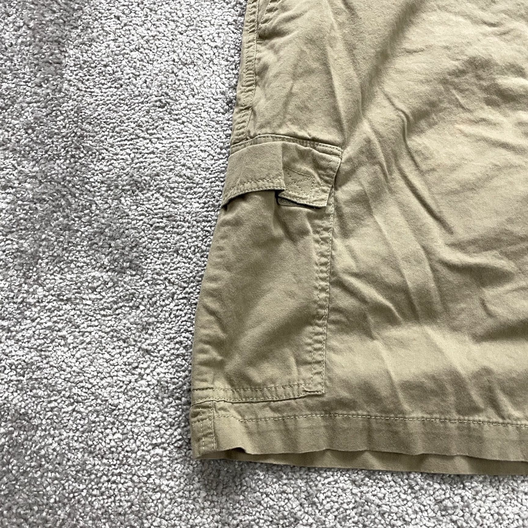 Vintage Columbia Shorts Mens Cargo Khaki Brown Flat Front Pocket Cotton Outdoor 39x10 Size US 39 - 3 Thumbnail