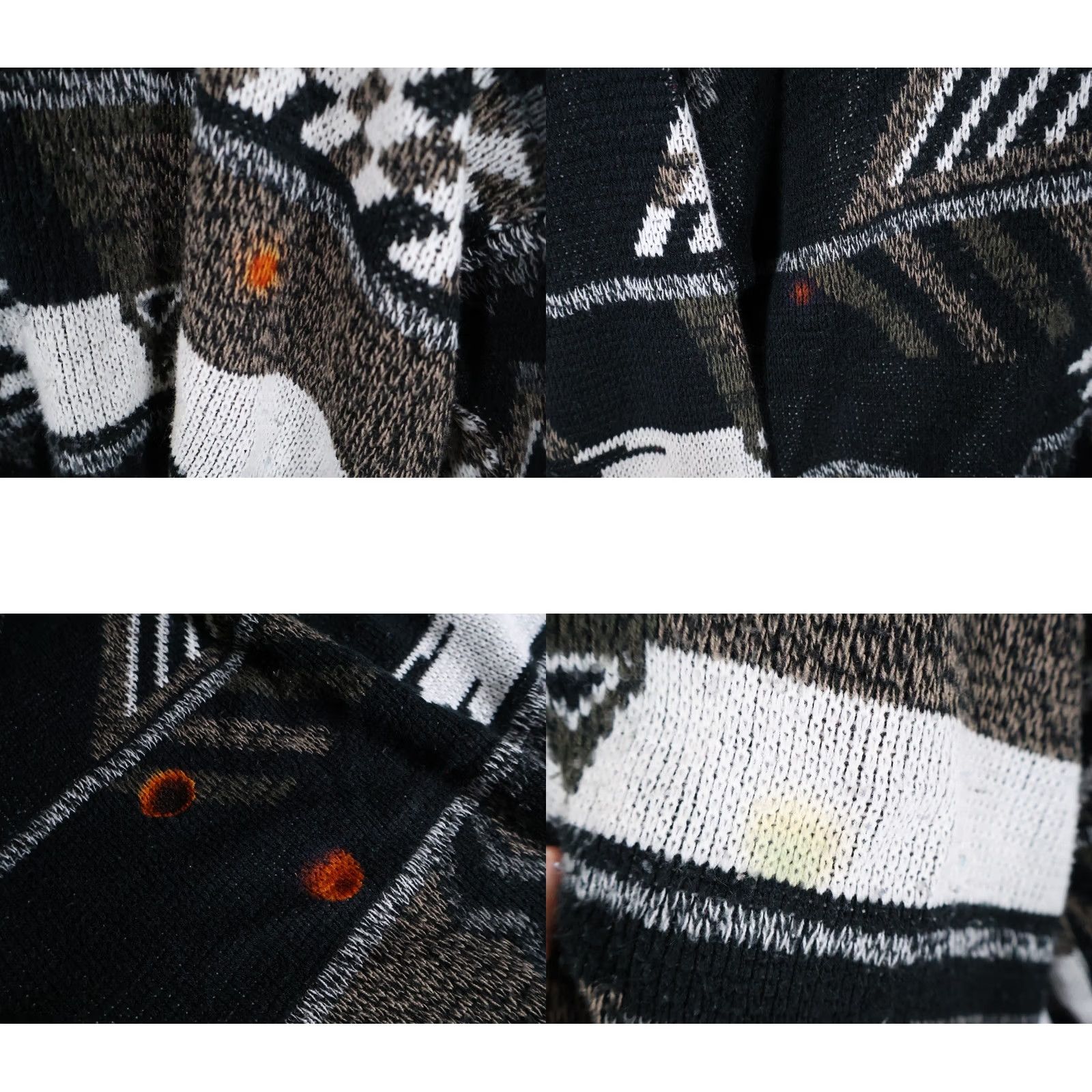 Vintage VINTAGE Expressions 90s Sweater Mens Large Black Abstract Pattern Crew Neck Knit Pullover Casual Retro style Boys/Adults? Size US L / EU 52-54 / 3 - 8 Thumbnail