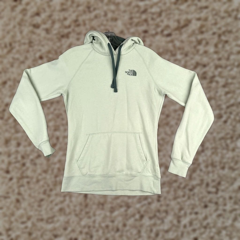 The North Face The North Face Hoodie Womens Small Green Pullover Jersey Cotton Blend Logo Pocket Casual Size S / US 4 / IT 40 - 1 Thumbnail