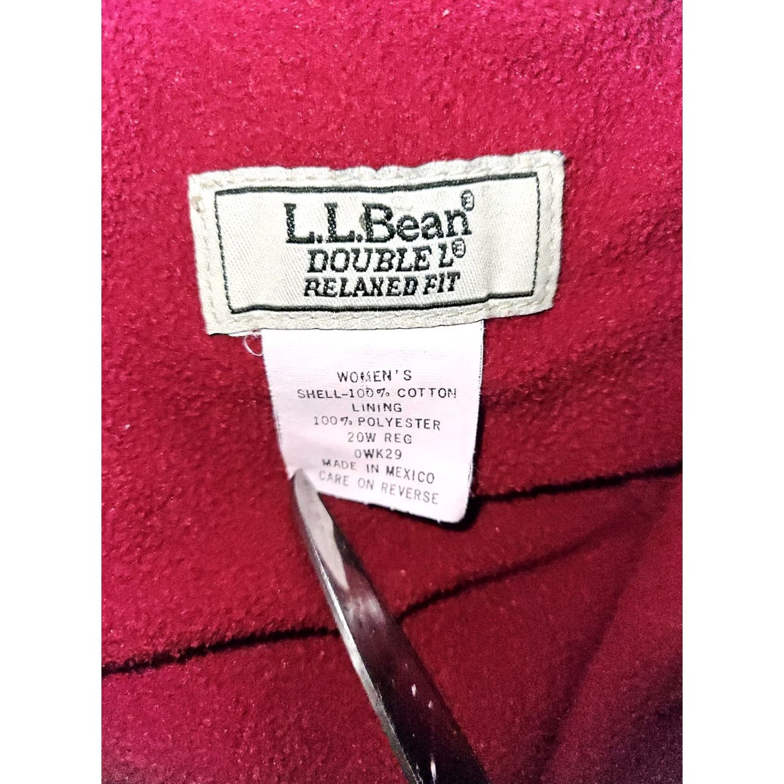 Vintage VINTAGE L.L. Bean Double L Fleece Lined Jeans Women's 20W Relaxed Fit Outdoors Blue 90s Size 42" / US 20 - 2 Thumbnail