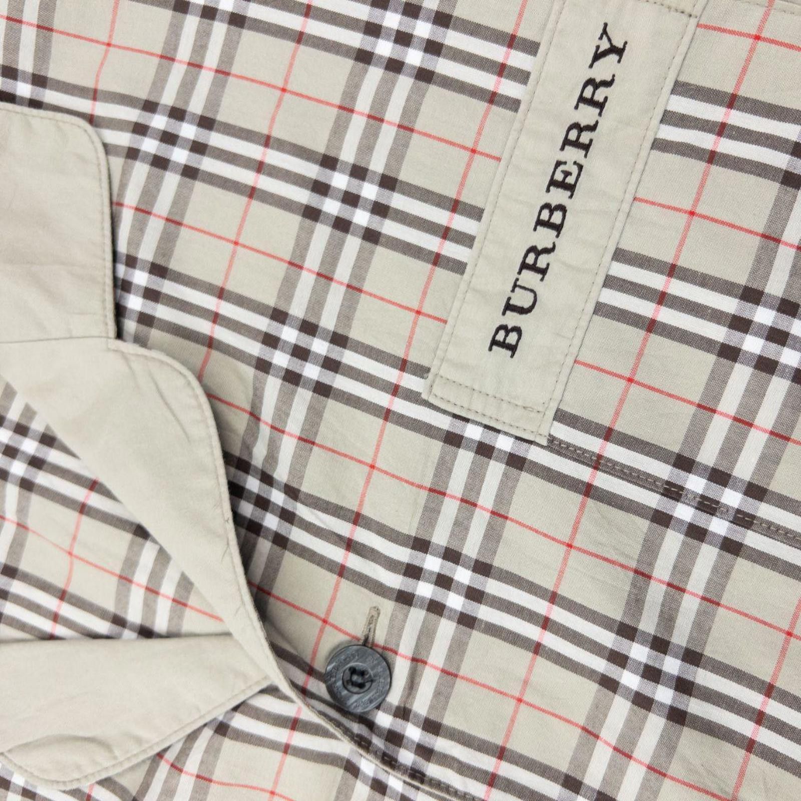 Burberry Vintage 2000s Burberry Nova Check Long Sleeve Pyjama Shirt M Size US M / EU 48-50 / 2 - 4 Thumbnail