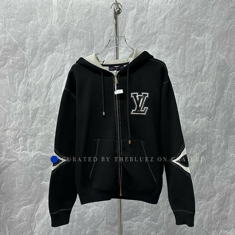 Louis Vuitton Monogram French Terry Zip-Through Hoodie | Grailed