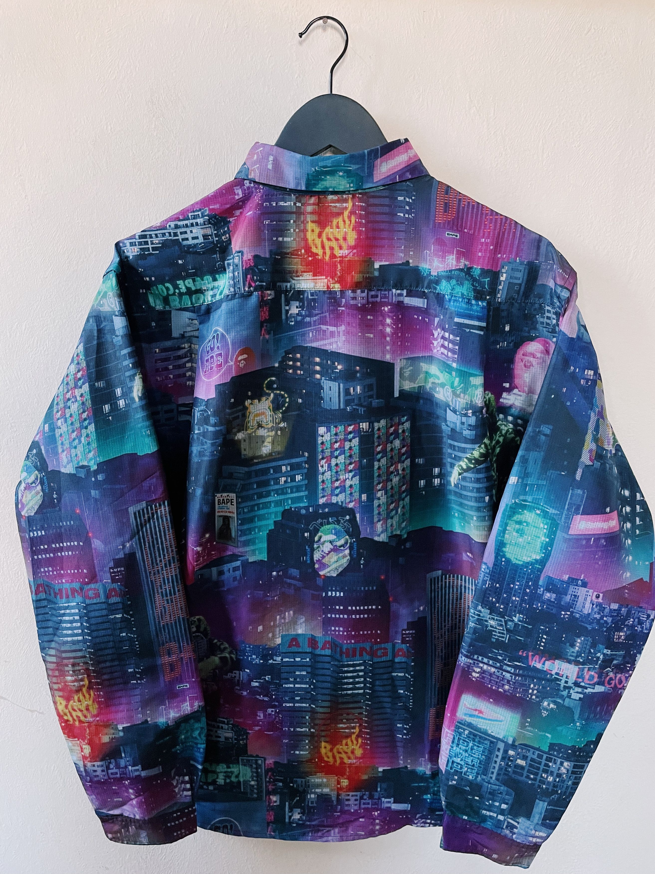 Bape Bape A Bathing Ape Neon Tokyo Longsleeve Shirt Multi Size US L / EU 52-54 / 3 - 2 Thumbnail