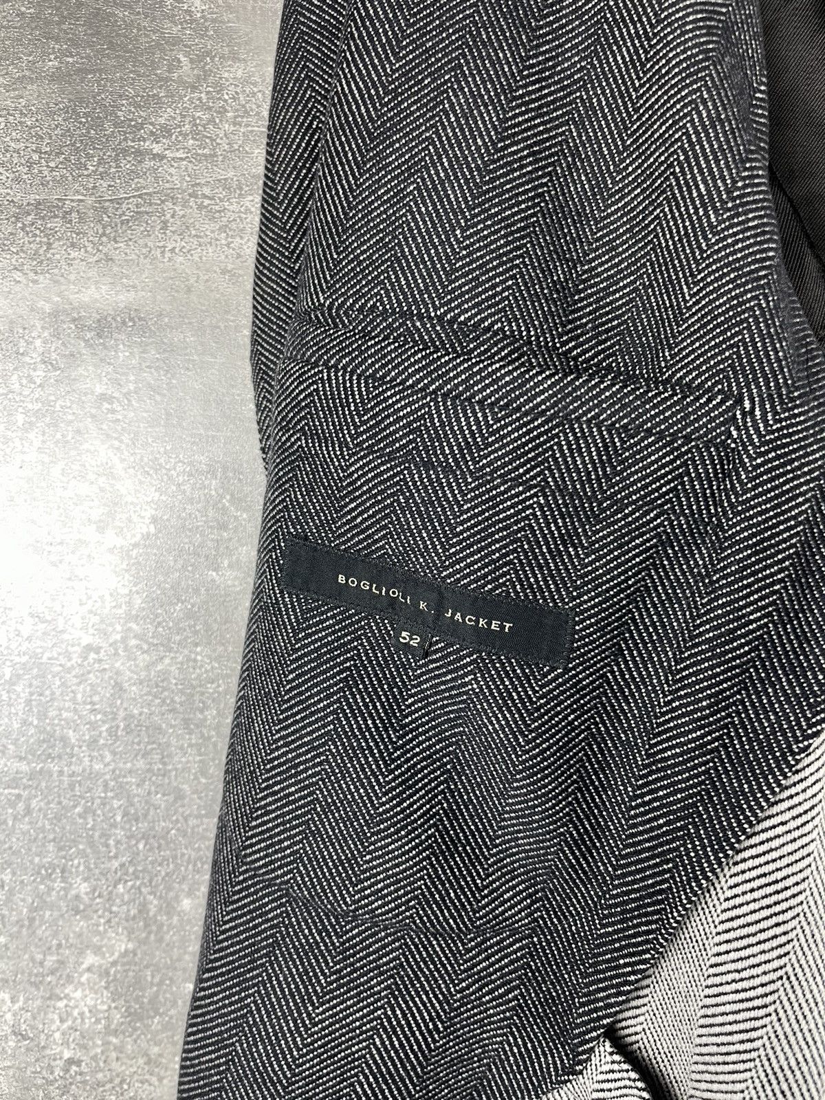 Boglioli Vintage Boglioli Herringbone Wool Overcoat Made In Italy Size US L / EU 52-54 / 3 - 10 Thumbnail