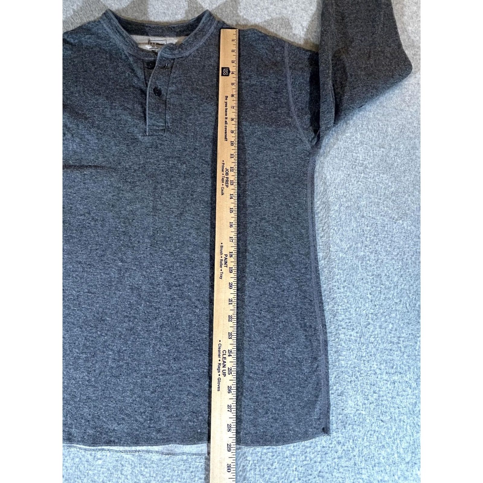 Vintage LL Bean Shirt Mens XL Gray Long Sleeve Thermal Henley Wool Blend Base Layer Size US XL / EU 56 / 4 - 4 Thumbnail