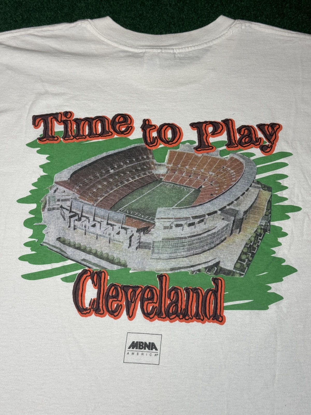 Vintage Vintage 90s Cleveland Browns Time To Play 1999 XL T Shirt Size US XL / EU 56 / 4 - 2 Thumbnail