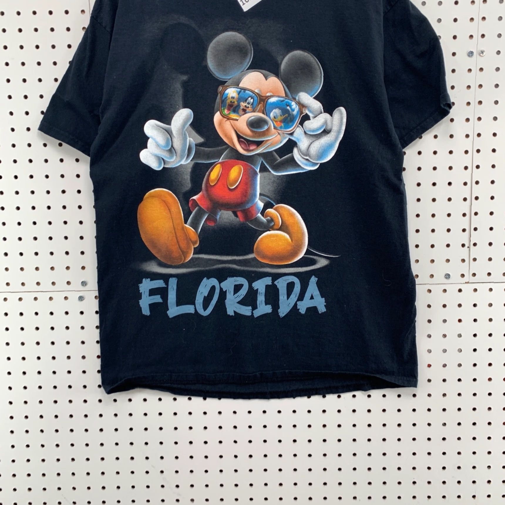Disney Disney Mickey Mouse Florida Shirt Men L Short Sleeve Crew Neck 20X29 Black Cotton Disney T-Shirt Size US L / EU 52-54 / 3 - 6 Thumbnail