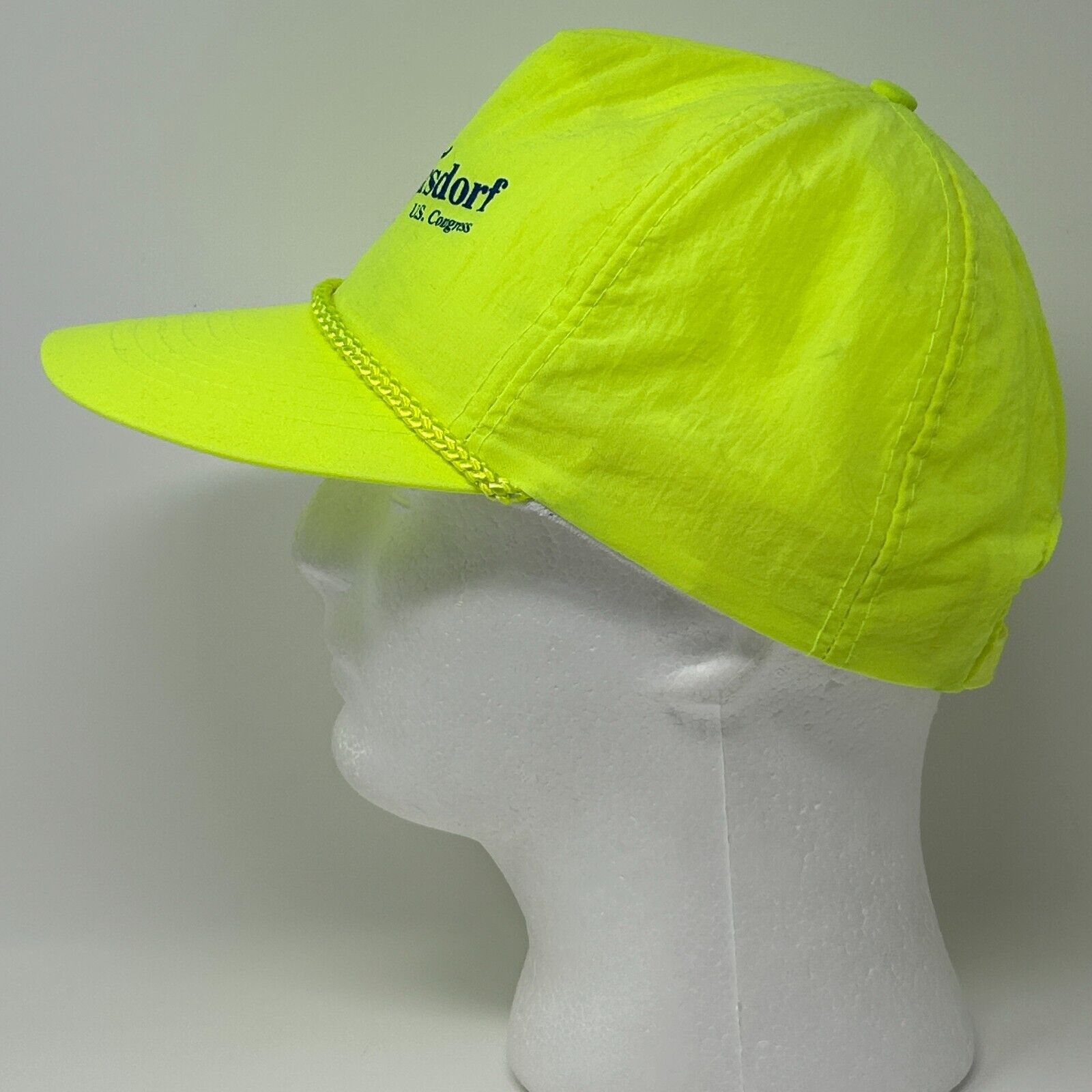 Otto Vintage 90s Jim Harsdorf US Congress Hat Baseball Cap Yellow Size ONE SIZE - 7 Thumbnail