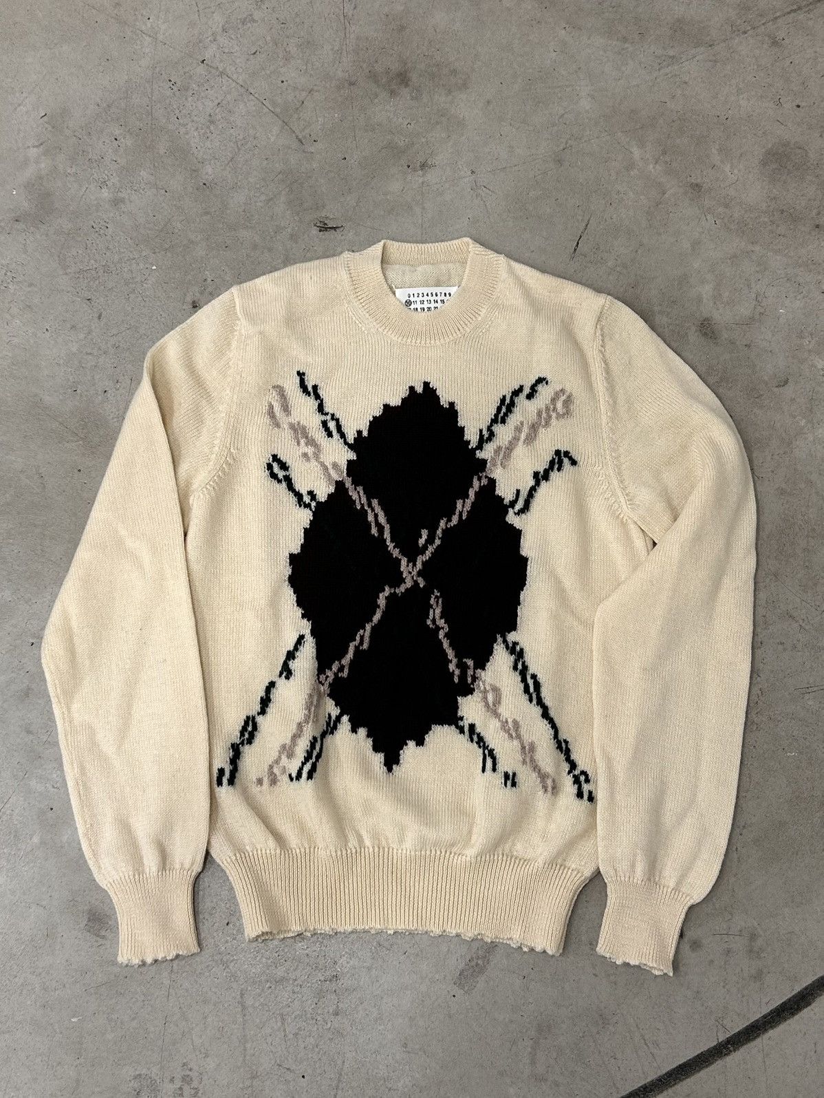 Maison Margiela Margiela wool knitted sweater [Preloved - AW2016 - Diamond] Size US M / EU 48-50 / 2 - 2 Thumbnail
