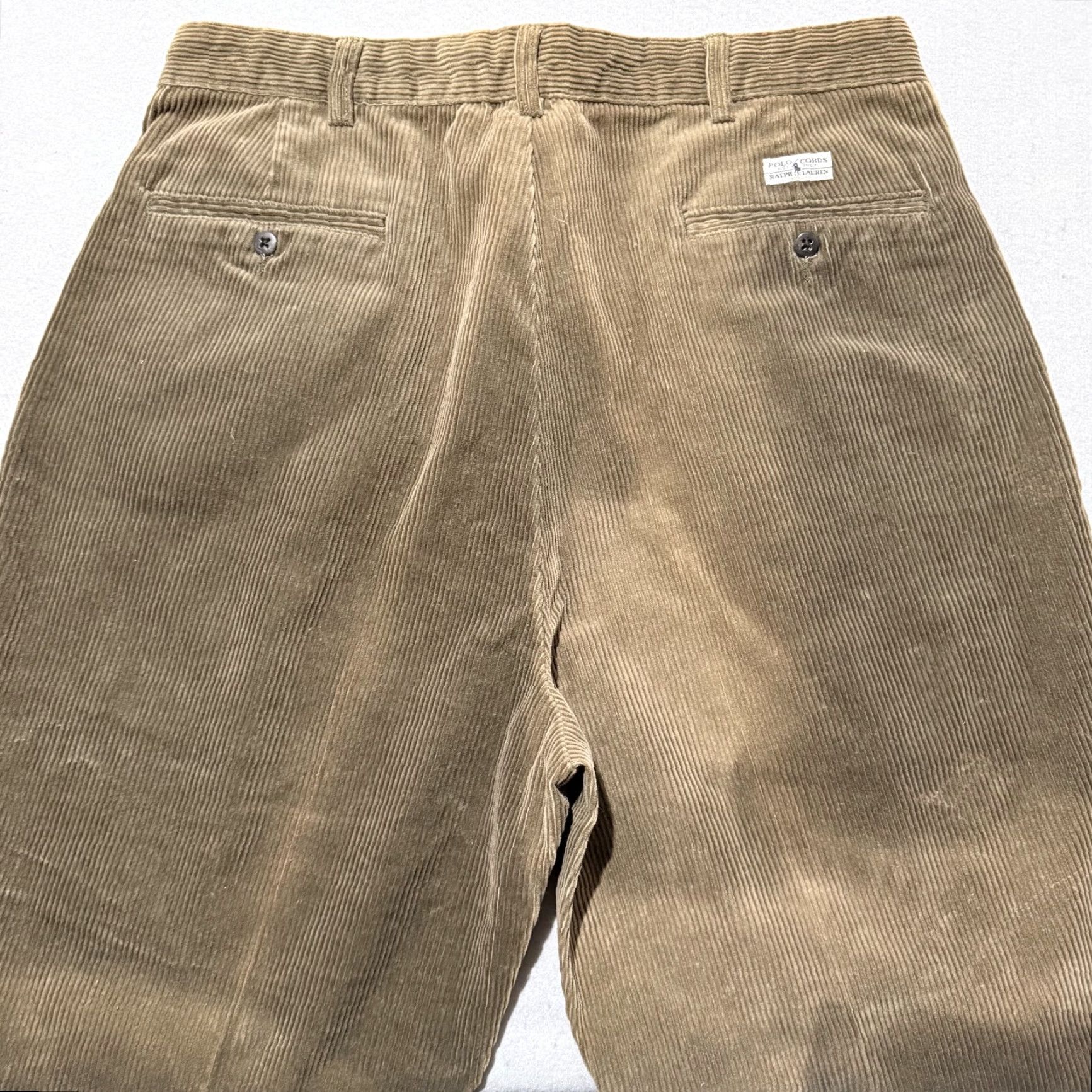 Polo Ralph Lauren VINTAGE Polo Ralph Lauren Pants Men Brown Mid Rise Pleated Corduroy 36x30 Kohl? Size US M / EU 48-50 / 2 - 4 Thumbnail