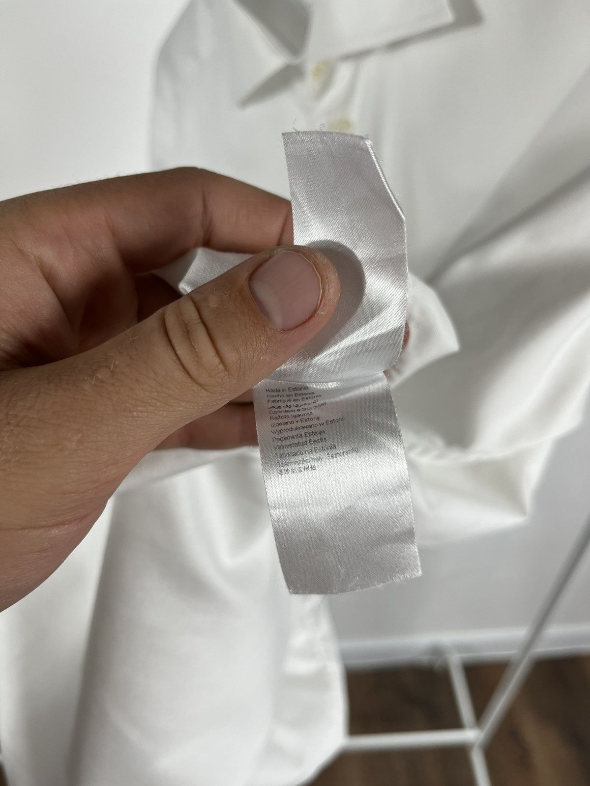 Eton Eton Made to Measure White Dress Shirt Long Sleeve Estonia Size US L / EU 52-54 / 3 - 10 Thumbnail