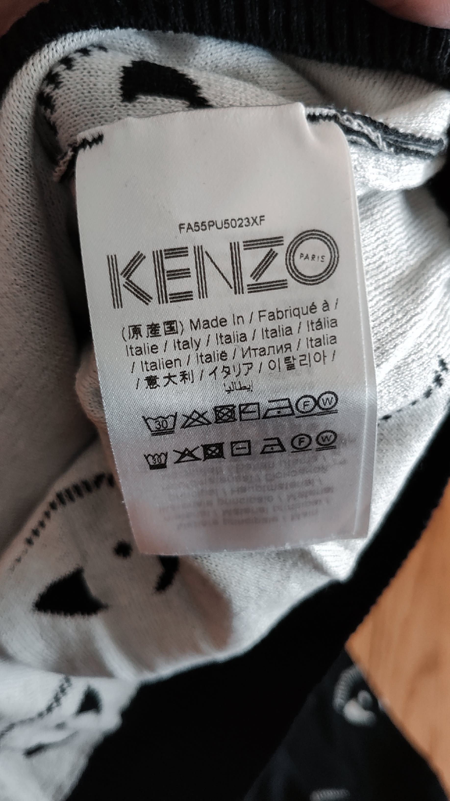Kenzo Kenzo Black All Over Eye Cotton Knit Sweatshirt XS Size US XS / EU 42 / 0 - 5 Thumbnail