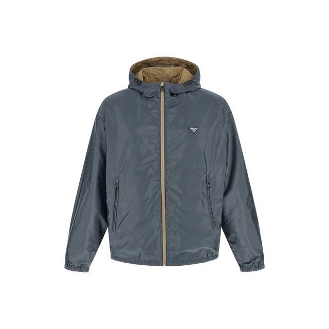 Prada PRADA Beige Re-Nylon Feather Reversible Windbreaker Jacket N Size US L / EU 52-54 / 3 - 2 Thumbnail