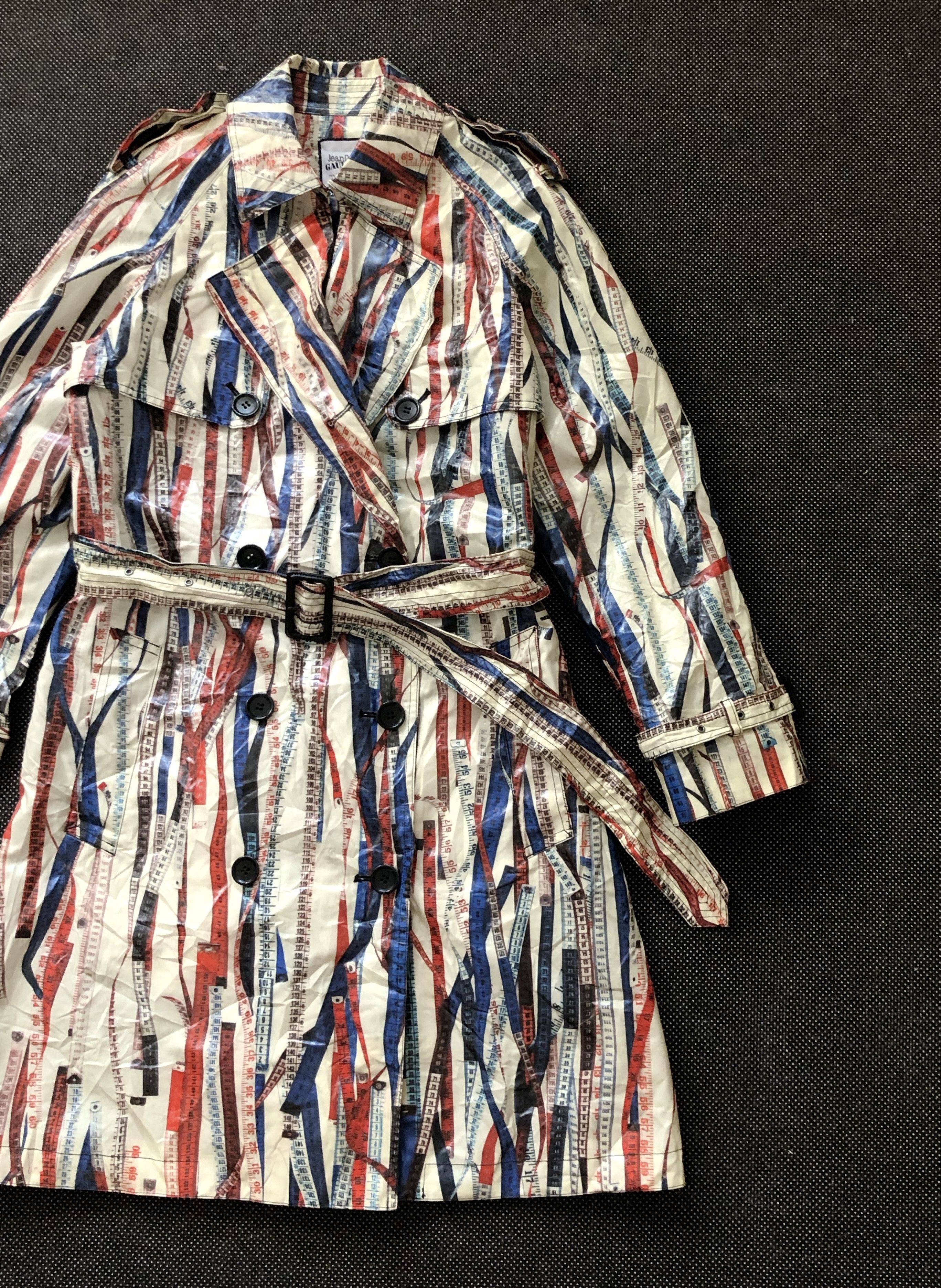Jean Paul Gaultier RARE🔥FW2015 GAULTIER SEPT PREMIERES RULER TAPE TRENCH COAT Size M / US 6-8 / IT 42-44 - 5 Thumbnail
