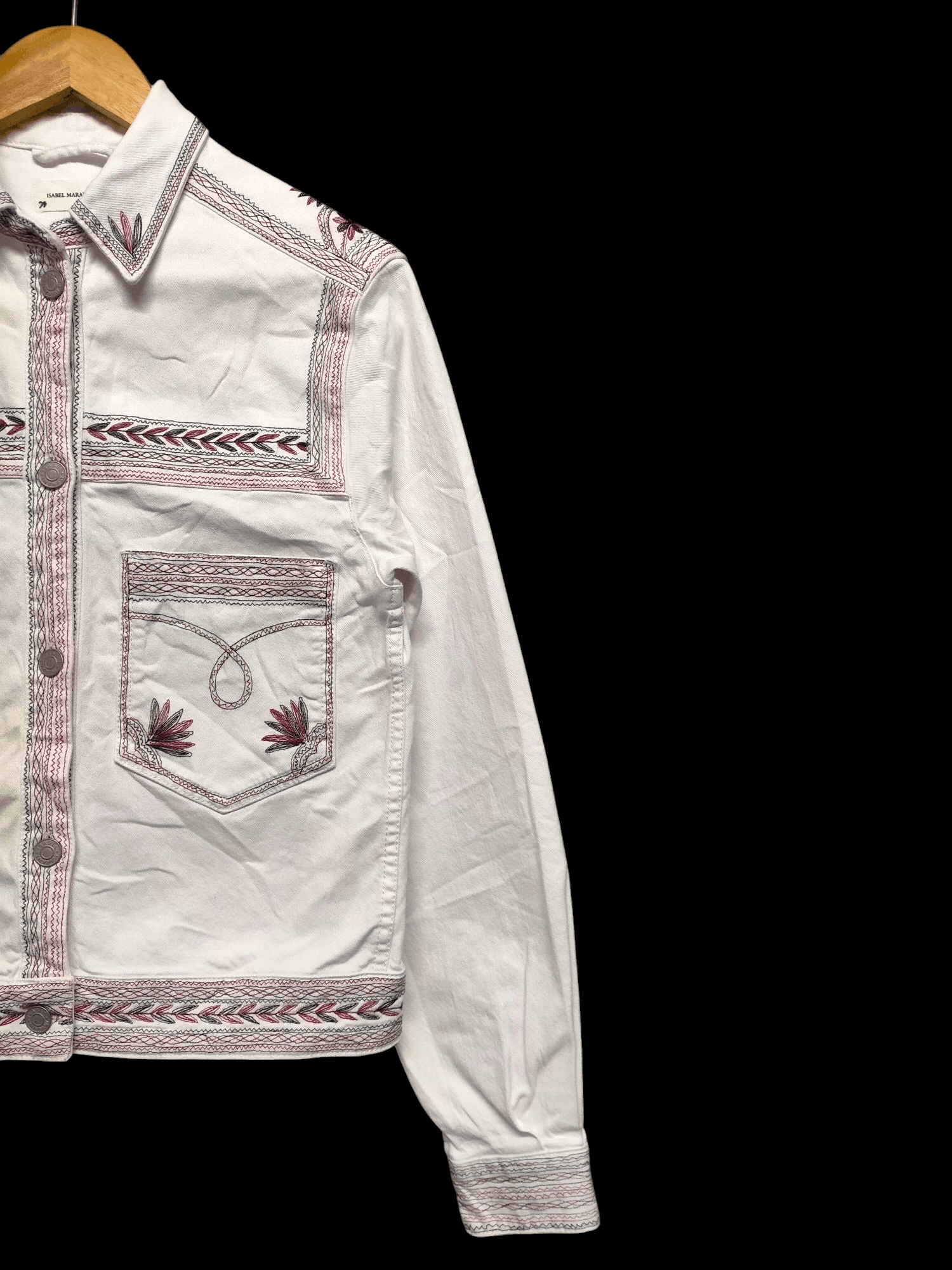 Isabel Marant ISABEL MARANT ETOILE WHITE DENIM JACKET Size US S / EU 44-46 / 1 - 6 Thumbnail