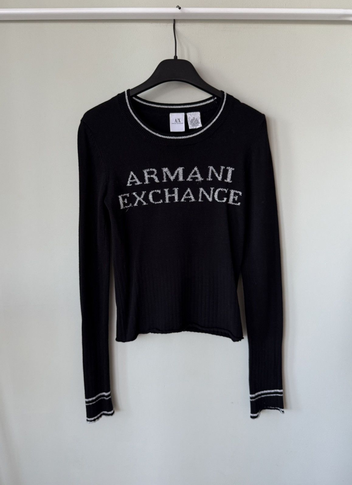 Armani Exchange Armani Exchange archive w’s logo jumper sweater Size S / US 4 / IT 40 - 1 Thumbnail