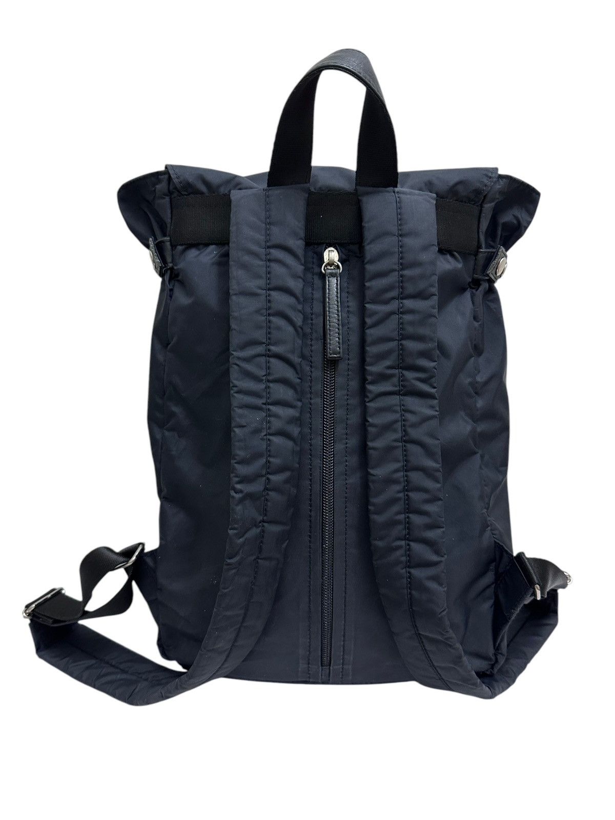 Japanese Brand RARE ‼️ Yohji Yamamoto y’s Leather Black Backpack Size ONE SIZE - 4 Thumbnail
