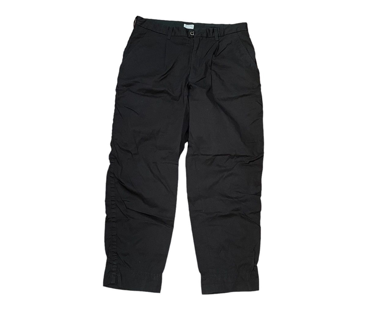 image of Vintage Kolor Beacon Pleated Black Straight Trousers, Men's (Size 32)