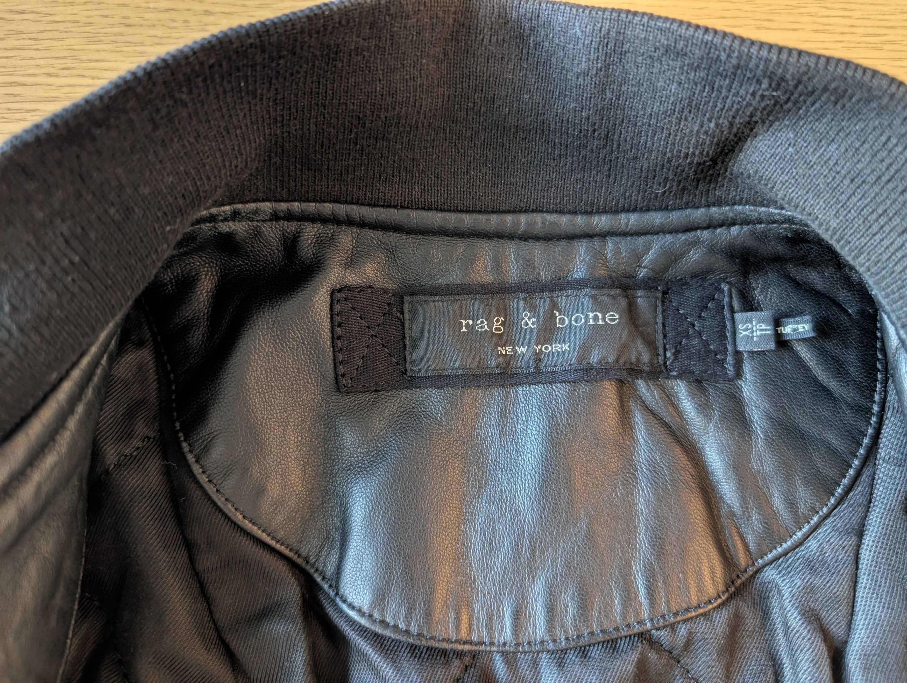 Rag & Bone Manston Leather Bomber Jacket Size US S / EU 44-46 / 1 - 5 Thumbnail