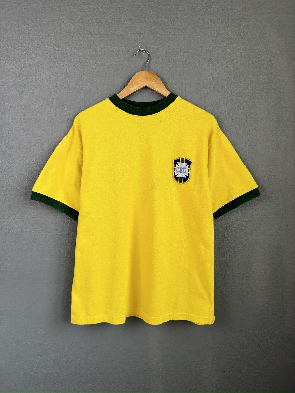Toffs Retro BRAZIL World Cup 1970 Soccer Shirt TOFFS Size US L / EU 52-54 / 3 - 1 Thumbnail