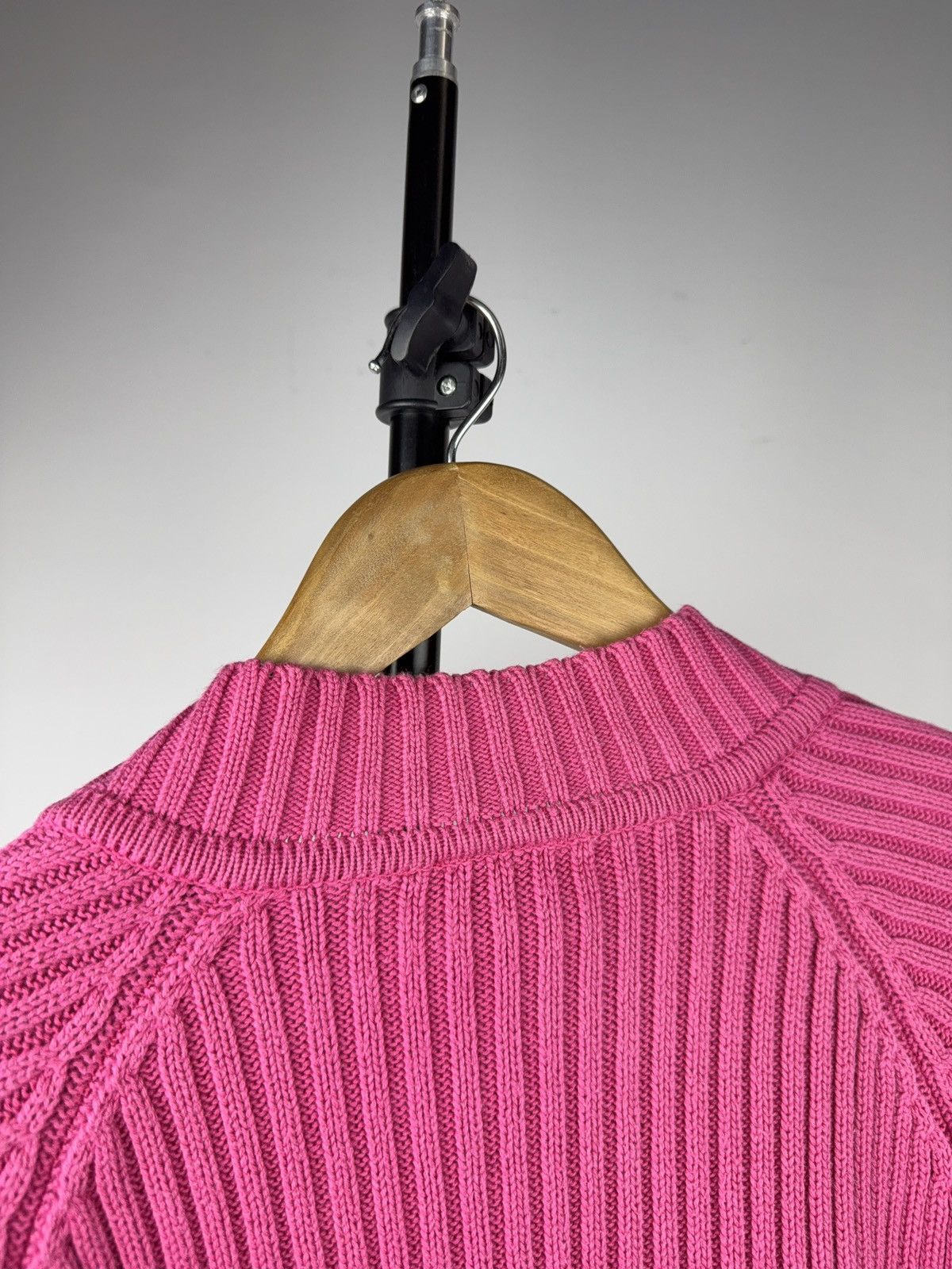 Lacoste 00s Luxury Vintage Lacoste Women’s Ribbed Zip Sweater Y2K Size S / US 4 / IT 40 - 14 Thumbnail