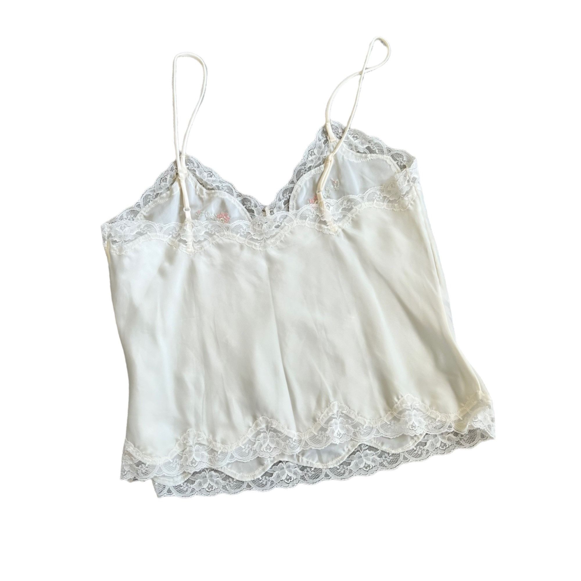 Vintage Vintage Barbizon Semi Sheer Delicate Floral Embroidered Ling Size M / US 6-8 / IT 42-44 - 2 Thumbnail