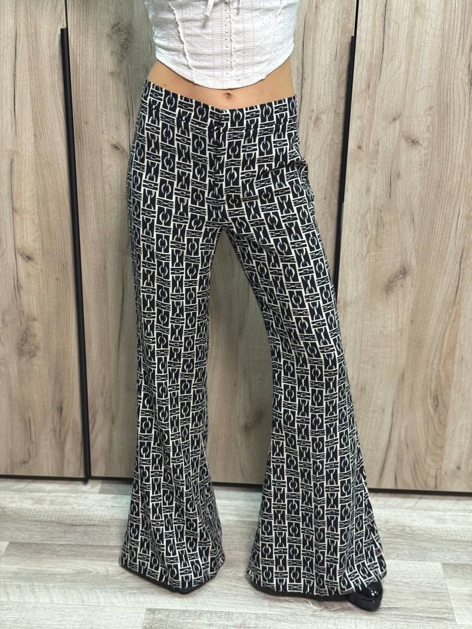 Le Grande Bleu (L.G.B.) Women’s Zara Flared Pants Size S 00s Hype Trend Size 26" / US 2 / IT 38 - 10 Thumbnail