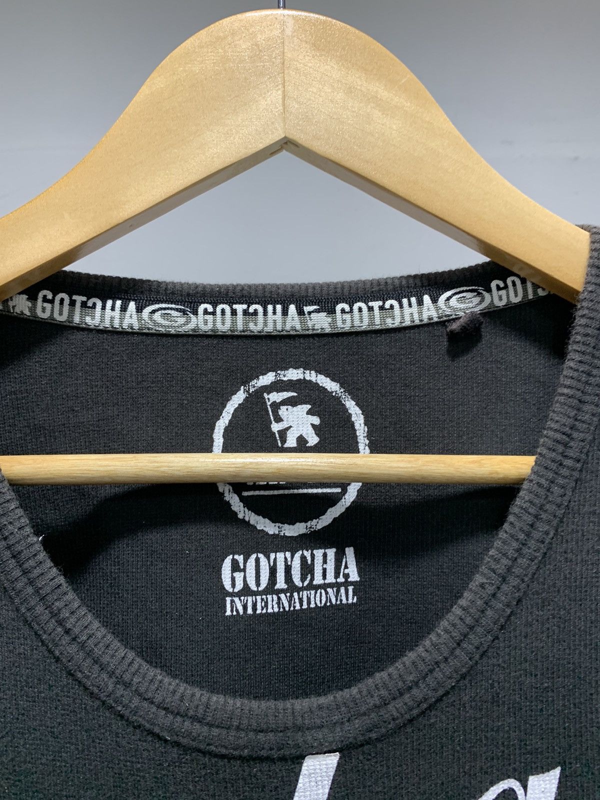 Gotcha × Vintage Gotcha Poem Wording Knit 90s Stretchable Size US L / EU 52-54 / 3 - 4 Thumbnail