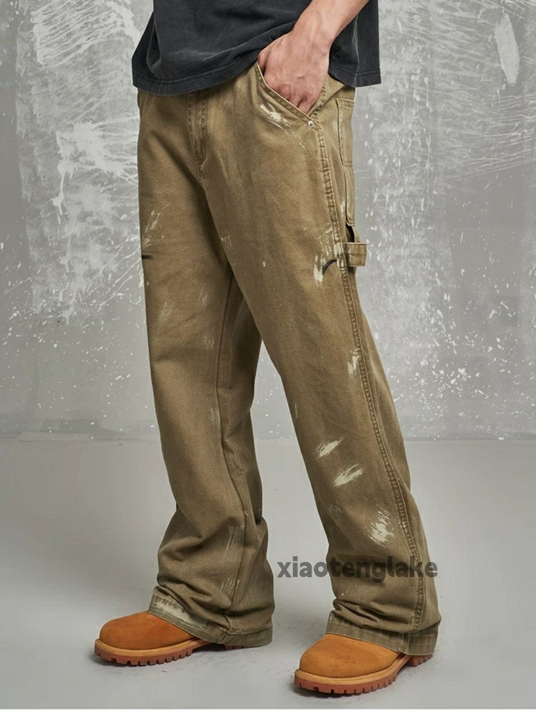 Designer × Japanese Brand × Vintage washed faded utility carpenter cargo paint work pants Size US 32 / EU 48 - 1 Thumbnail