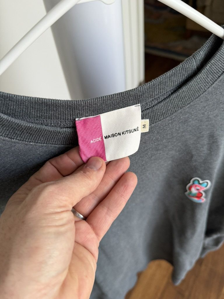 Maison Kitsune Maison Kitsuné Acide Patch Crew Sweat M Size US M / EU 48-50 / 2 - 2 Thumbnail