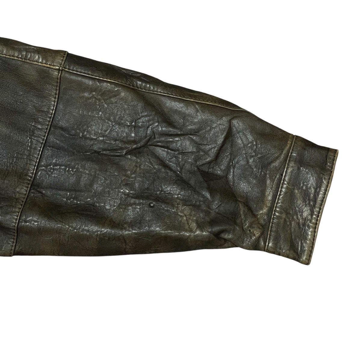 Leather Vintage Zufolo Sheepskin Flight Leather Bomber Jacket Size US L / EU 52-54 / 3 - 11 Thumbnail