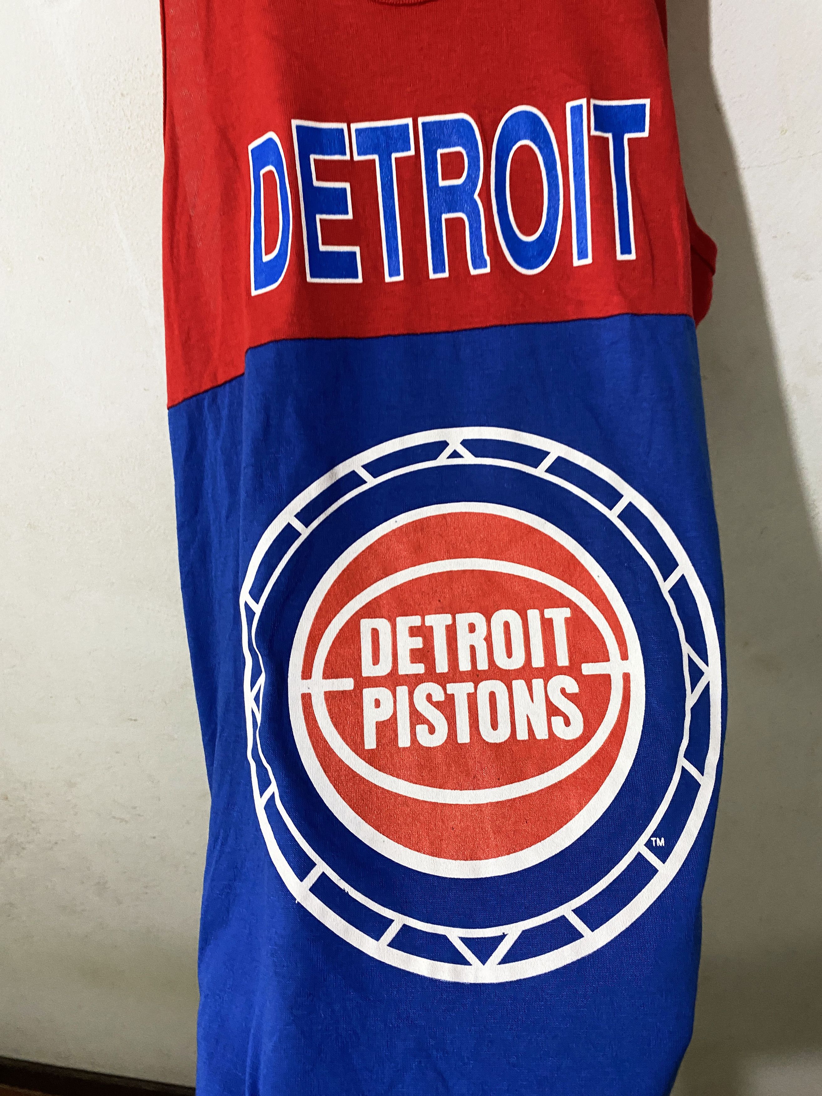 NBA × Vintage Vintage 90s Detroit Pistons Tank top Size US M / EU 48-50 / 2 - 2 Thumbnail