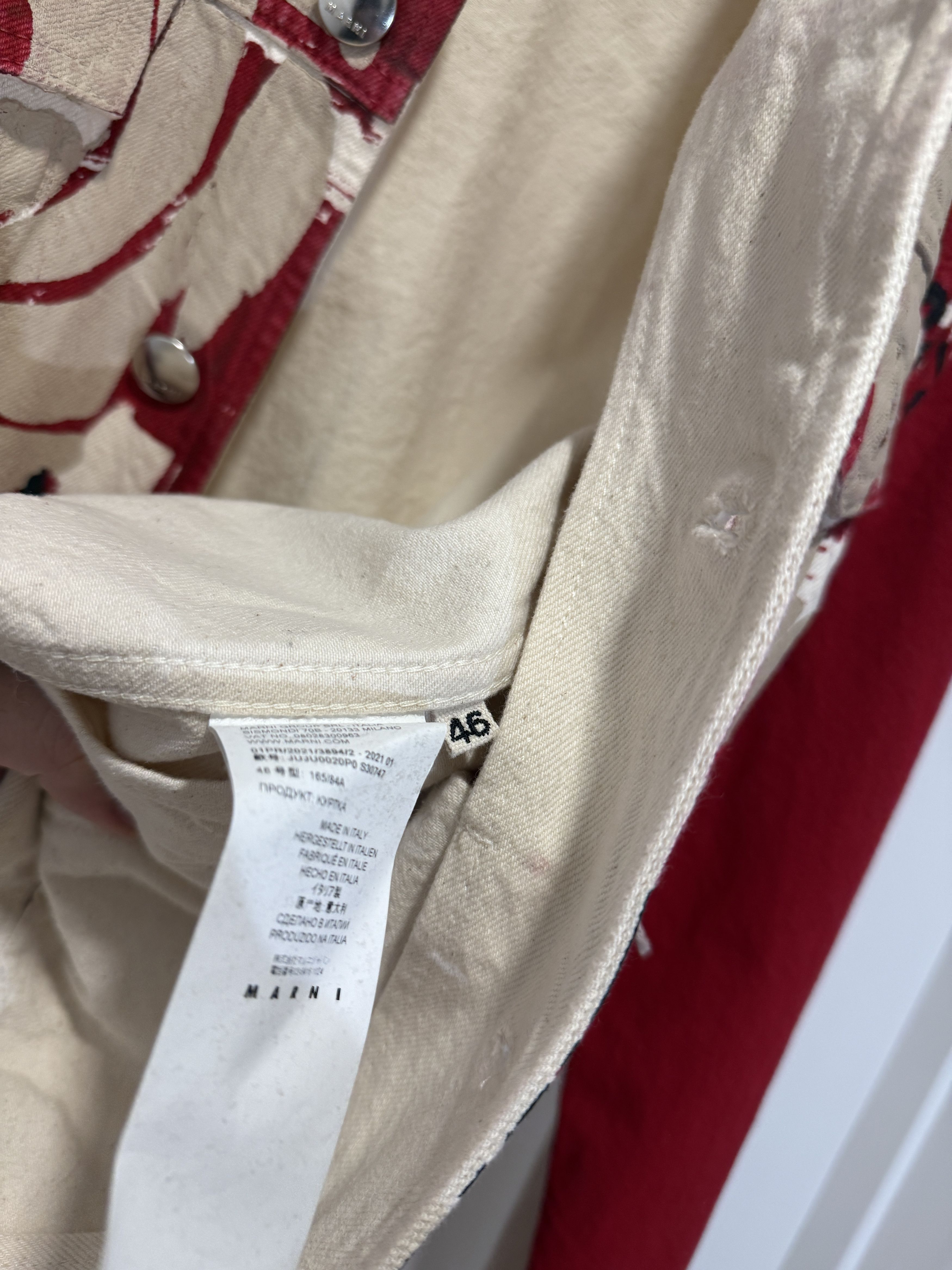 Marni Painted Denim Jacket Size US M / EU 48-50 / 2 - 5 Thumbnail
