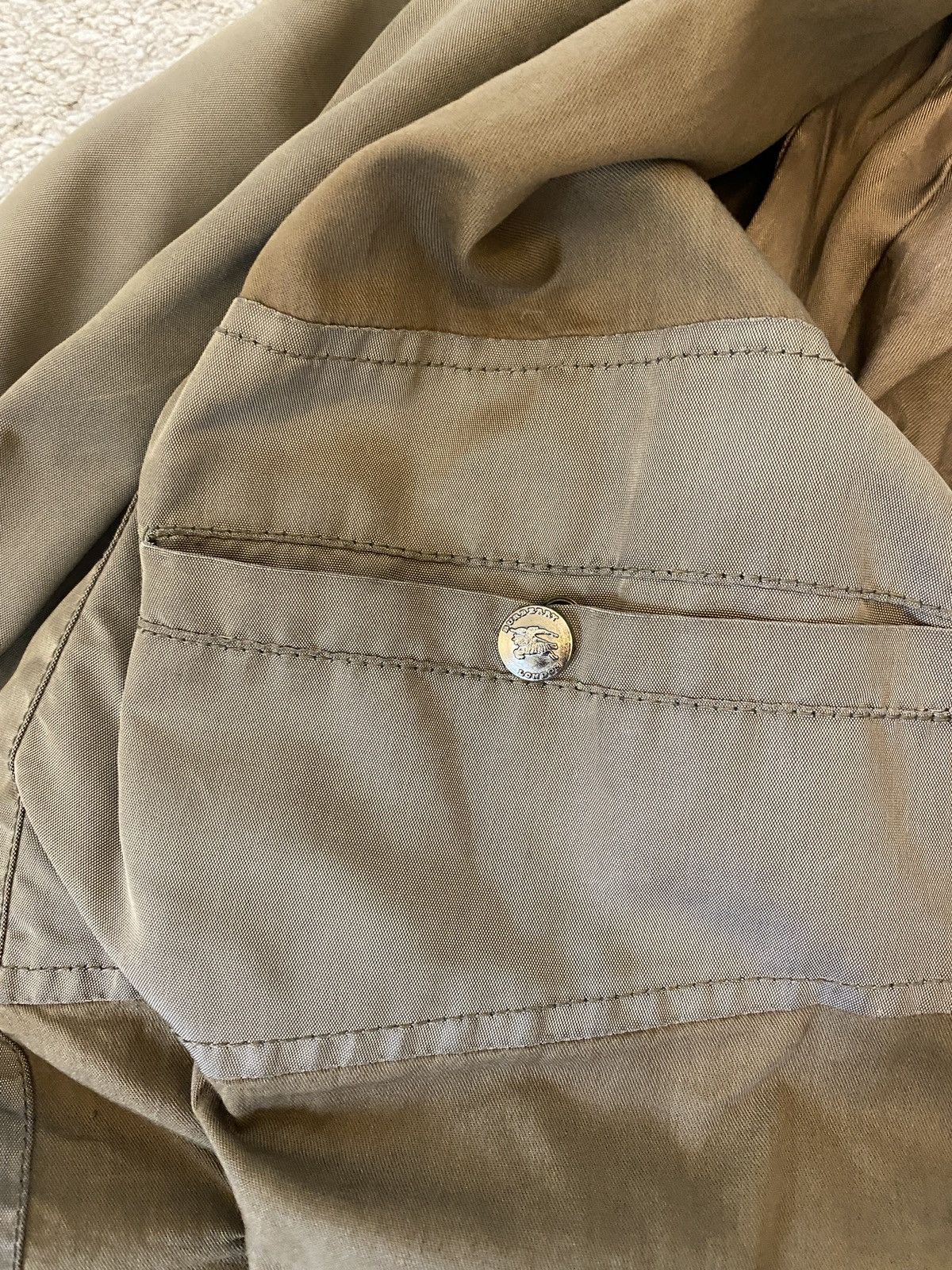 Burberry RARE ORIGINAL BURBERRY MENS PARKA COAT ( WEATHER TREATED ) Size US S / EU 44-46 / 1 - 9 Thumbnail