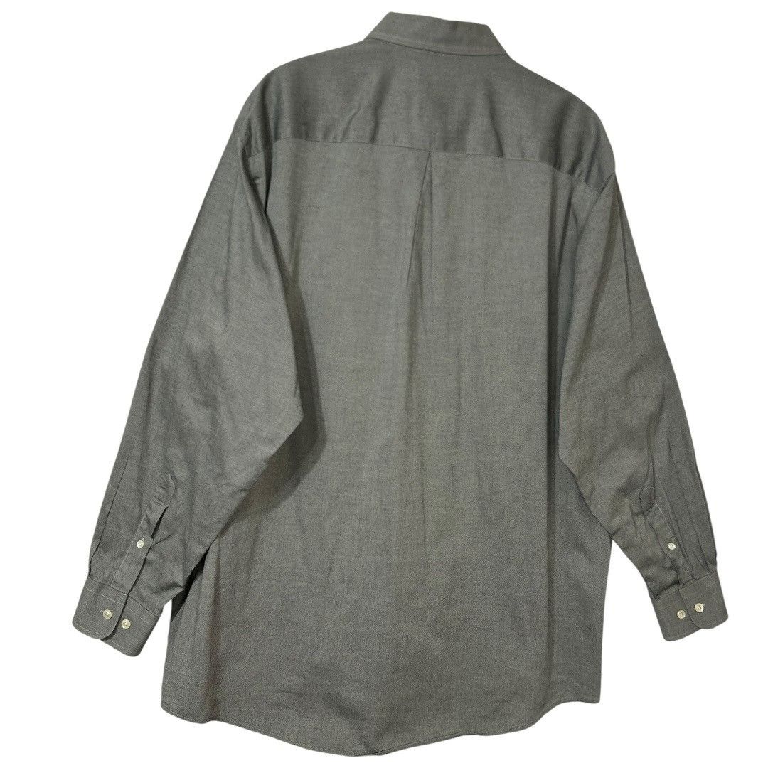 Joseph Abboud Joseph Abboud Gray Egyptian Cotton Long Sleeve Button-Up Shi Size US XL / EU 56 / 4 - 2 Thumbnail