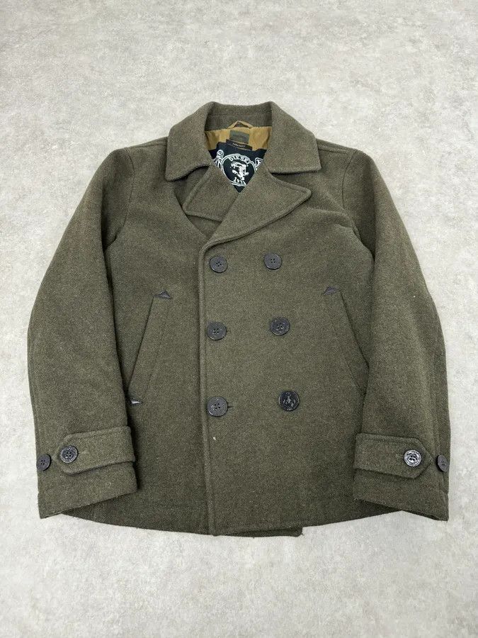 Diesel Diesel Khaki Green Wool Duffle Coat Size US S / EU 44-46 / 1 - 4 Thumbnail