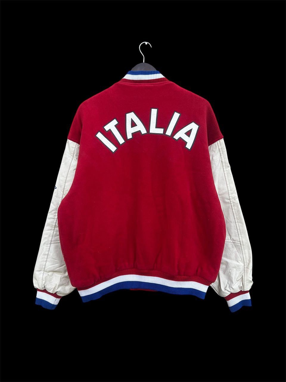 Vintage Vintage Kappa Italia Wool Leather Varsity Size US XL / EU 56 / 4 - 1 Thumbnail